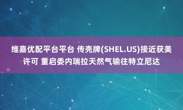 维嘉优配平台平台 传壳牌(SHEL.US)接近获美许可 重启委内瑞拉天然气输往特立尼达