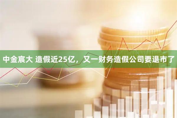 中金宸大 造假近25亿，又一财务造假公司要退市了