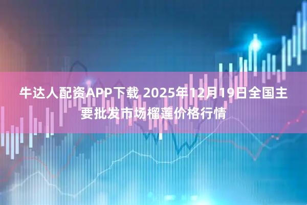 牛达人配资APP下载 2025年12月19日全国主要批发市场榴莲价格行情