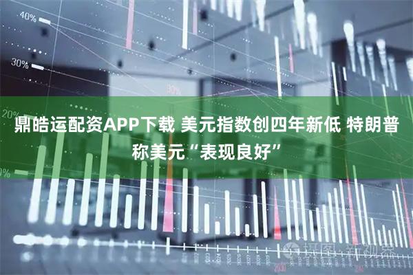 鼎皓运配资APP下载 美元指数创四年新低 特朗普称美元“表现良好”